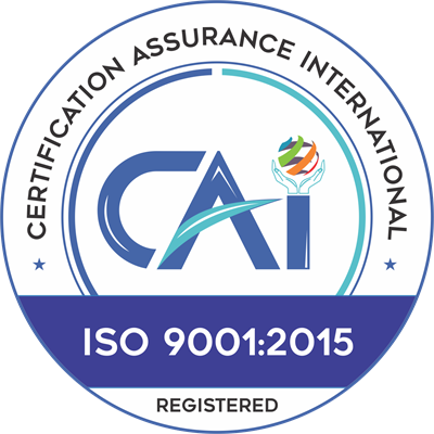ISO 9001:2015 certified